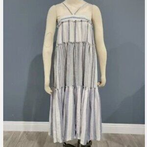 J Crew Chambray cover-up dress in stripe XS